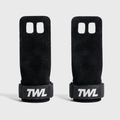 TWL - EVERYDAY LEATHER GRIPS - 2 FINGER HOLE - BLACK