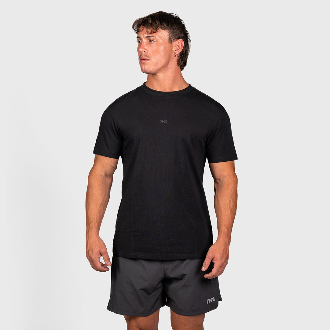 TWL - MEN'S OVERSIZED T-SHIRT - EMBLEM - BLACKOUT