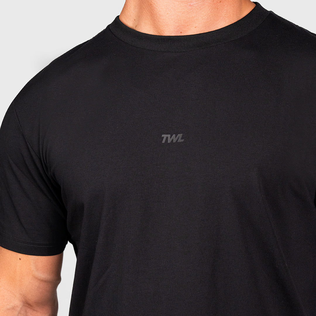 TWL - MEN'S OVERSIZED T-SHIRT - EMBLEM - BLACKOUT