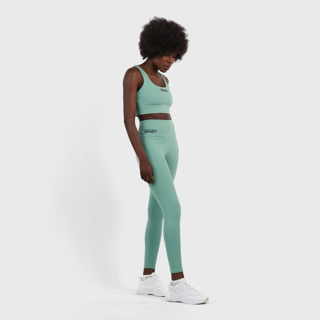 Northern Spirit - GALAXY WOMEN'S HIGH WAISTED TIGHT 27" - SHALE GREEN