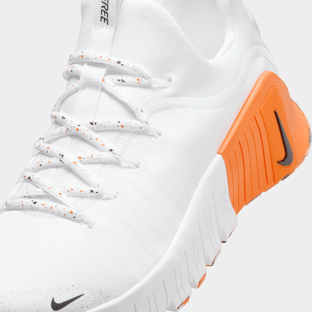Nike - Free Metcon 6 Men's Training Shoes - WHITE/BLACK-SAFETY ORANGE