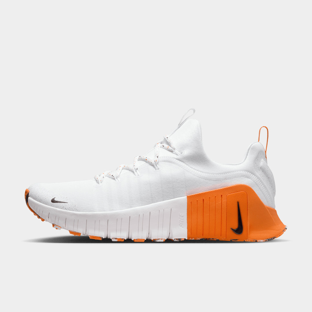 Nike - Free Metcon 6 Men's Training Shoes - WHITE/BLACK-SAFETY ORANGE
