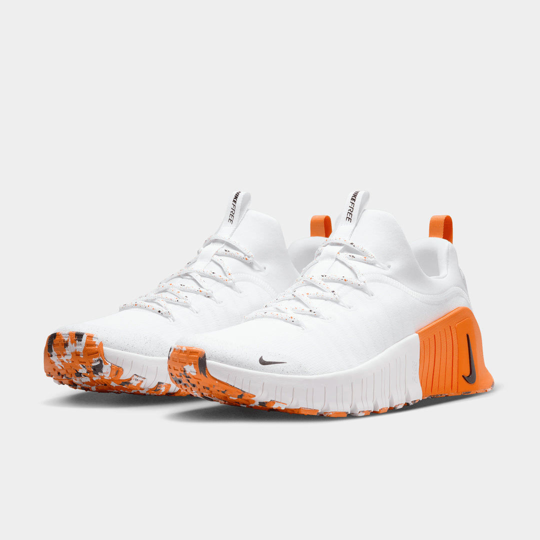 Nike - Free Metcon 6 Men's Training Shoes - WHITE/BLACK-SAFETY ORANGE