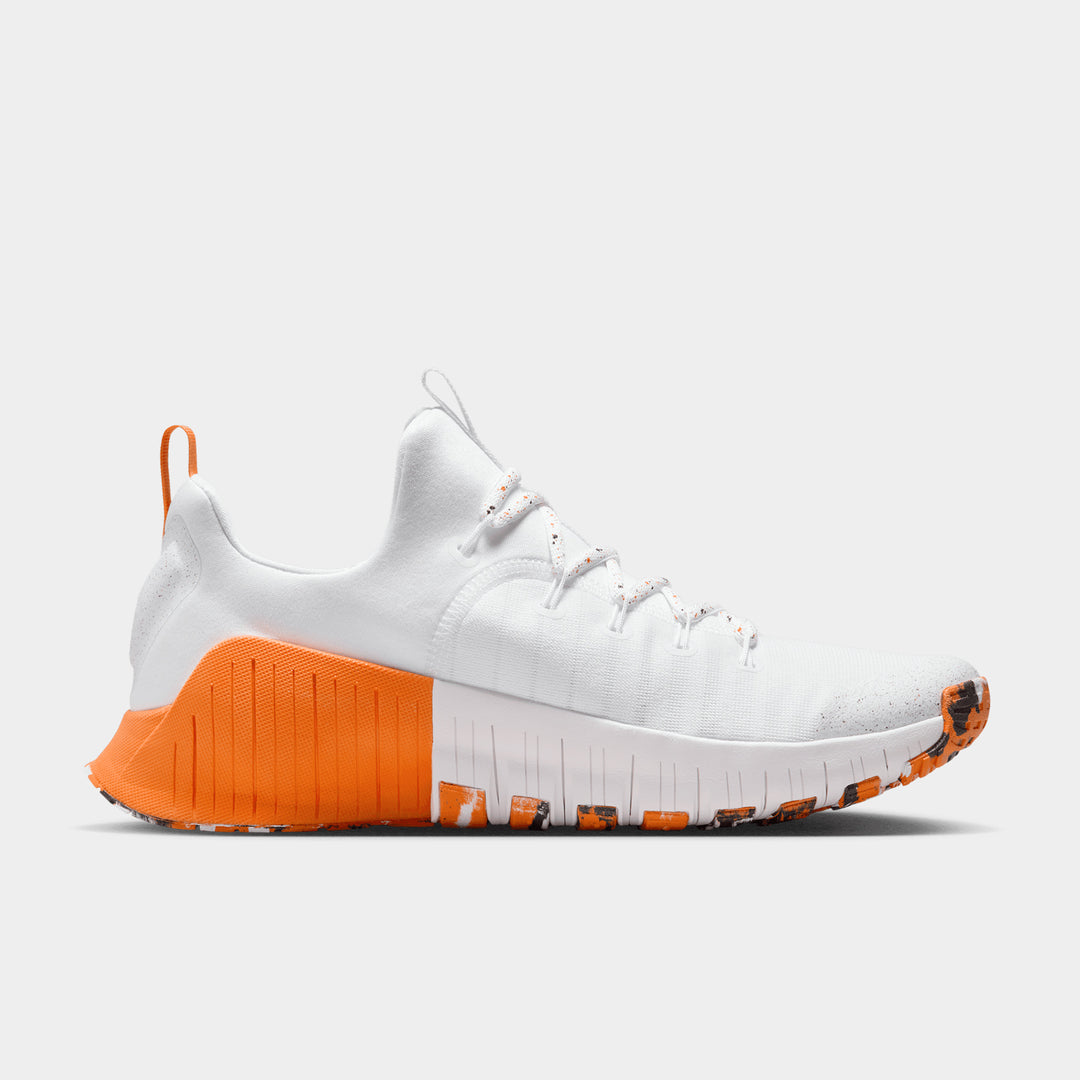 Nike - Free Metcon 6 Men's Training Shoes - WHITE/BLACK-SAFETY ORANGE