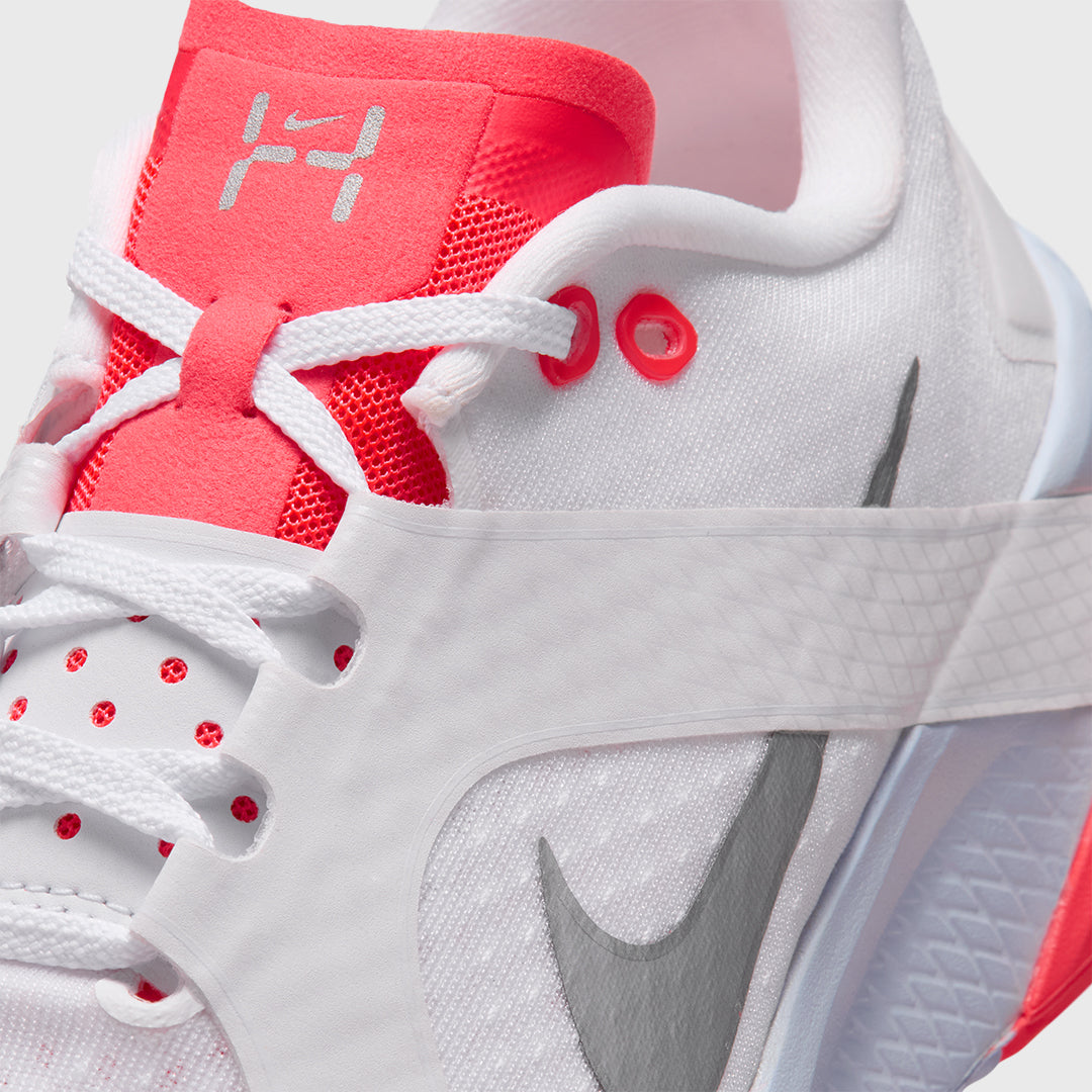 Nike - Hybrid RN Women's Training Shoe - WHITE/METALLIC SILVER/LASER CRIMSON