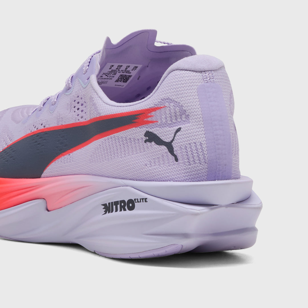 PUMA - DEVIATE NITRO ELITE 4 - MEN'S - LIGHT LAVENDER-ULTRA RED-INKY DEPTHS