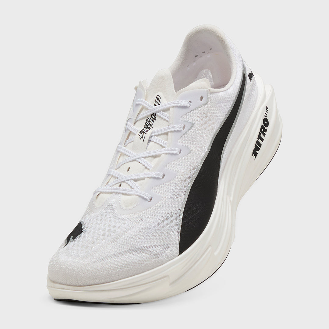 PUMA Deviate Nitro Elite 4 Men's – White / Black – TWL