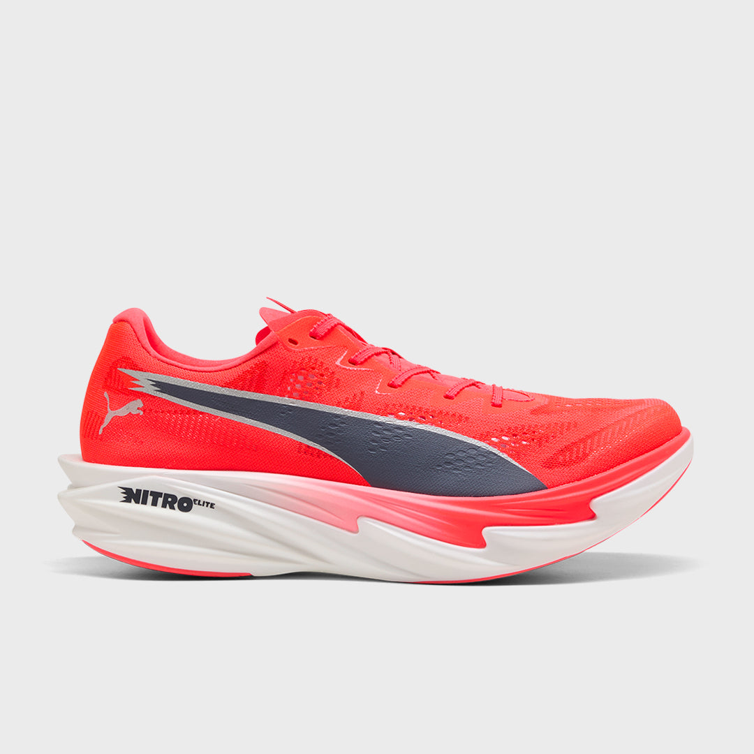 PUMA - DEVIATE NITRO ELITE 4 - MEN'S - ULTRA RED-INKY DEPTHS-PUMA WHITE