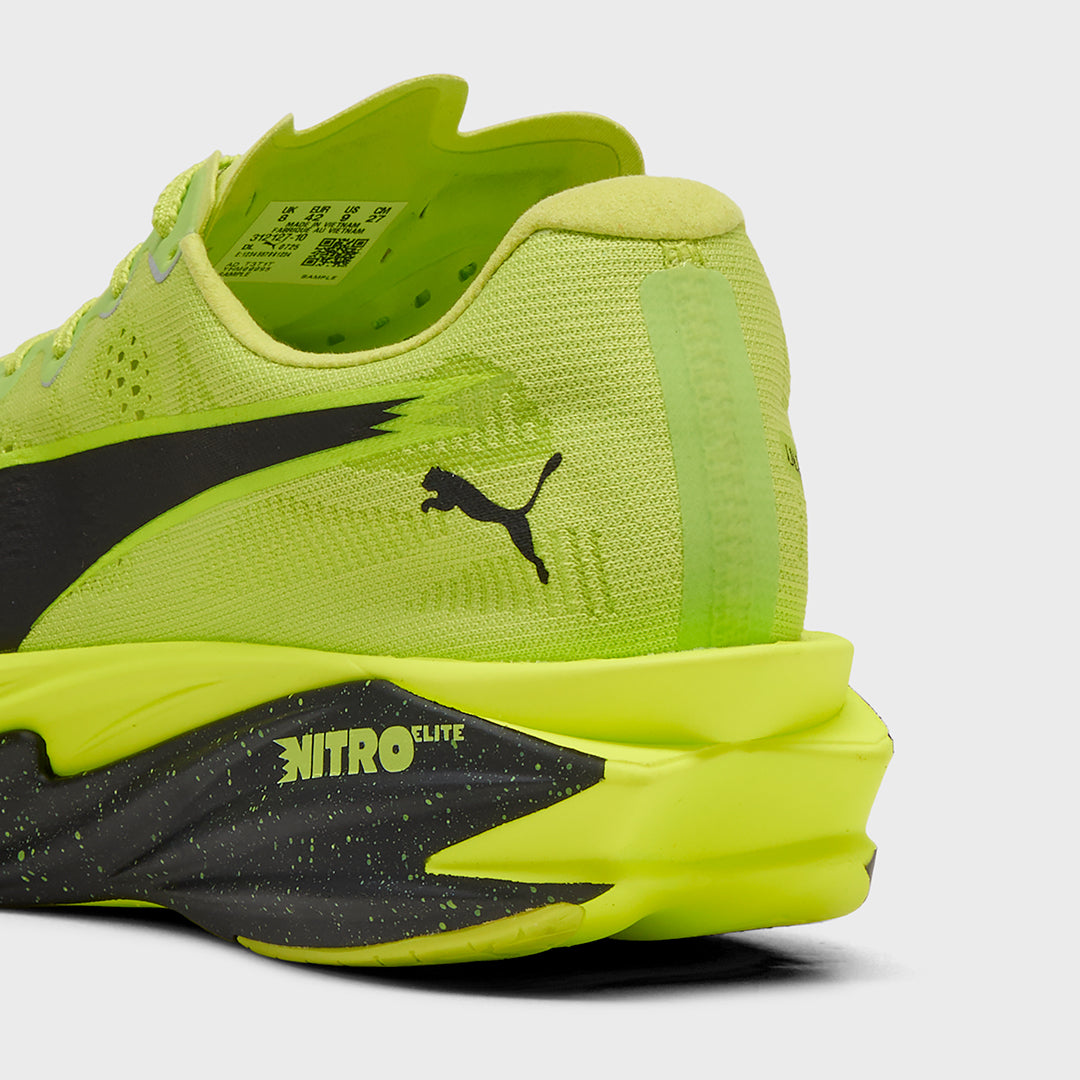 PUMA - DEVIATE NITRO ELITE 4 - MEN'S - SUNNY LIME-PUMA BLACK