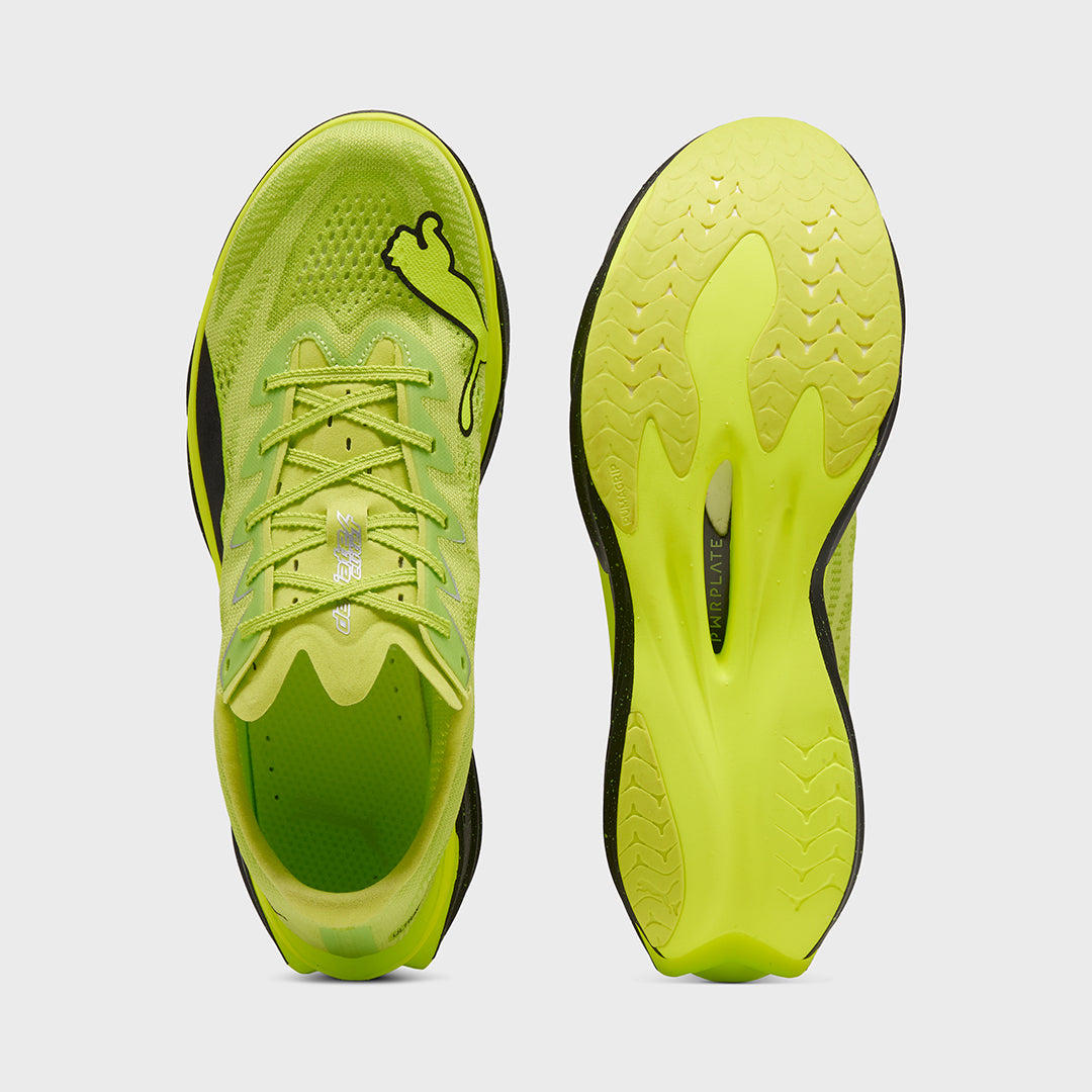 PUMA - DEVIATE NITRO ELITE 4 - MEN'S - SUNNY LIME-PUMA BLACK