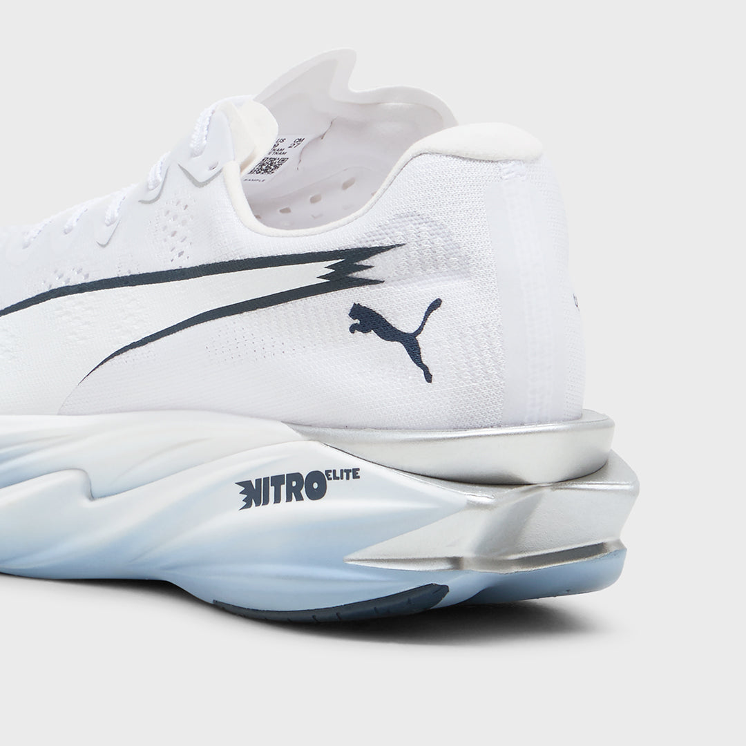 PUMA - DEVIATE NITRO ELITE 4 - MEN'S - PUMA WHITE-CHAMBRAY BLUE-PERSIAN BLUE