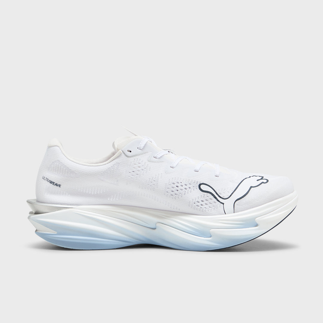 PUMA - DEVIATE NITRO ELITE 4 - MEN'S - PUMA WHITE-CHAMBRAY BLUE-PERSIAN BLUE