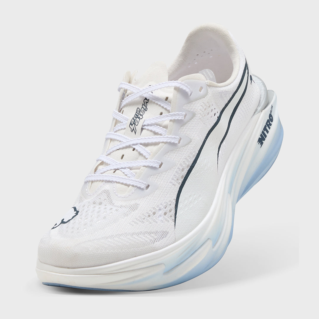 PUMA - DEVIATE NITRO ELITE 4 - WOMEN'S - PUMA WHITE-CHAMBRAY BLUE-PERSIAN BLUE