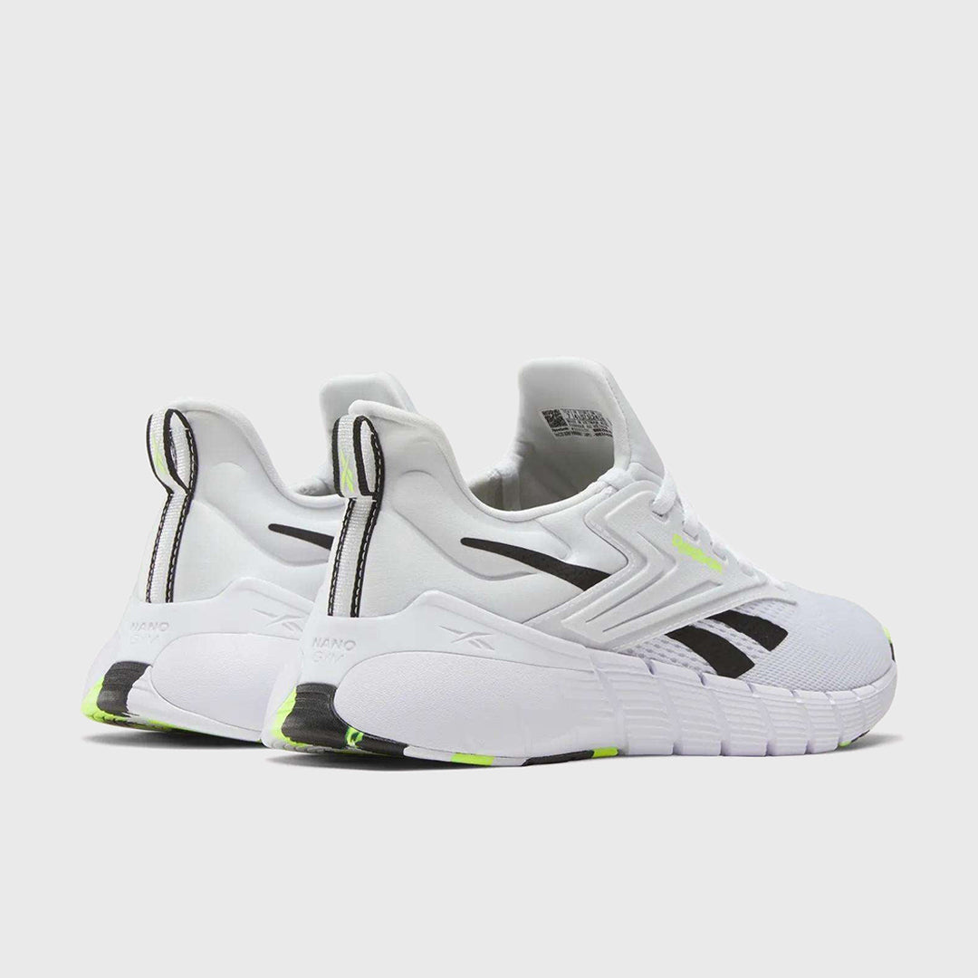 REEBOK - NANO GYM - WOMEN'S - FTWR WHITE/BLACK/DIGITAL LIME