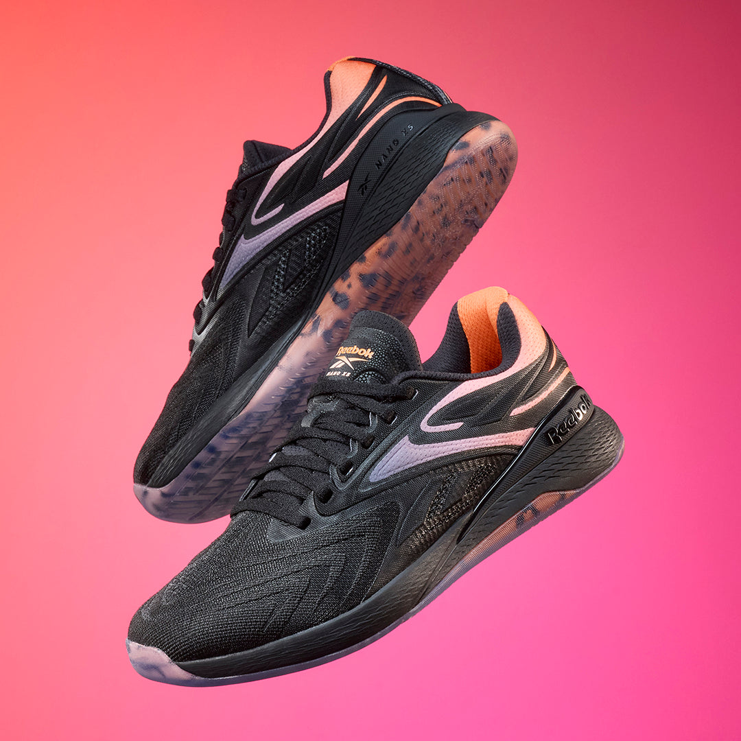 REEBOK - NANO X5 EDGE - WOMEN'S - BLACK/ARENA ORANGE/FUTURE PEACH