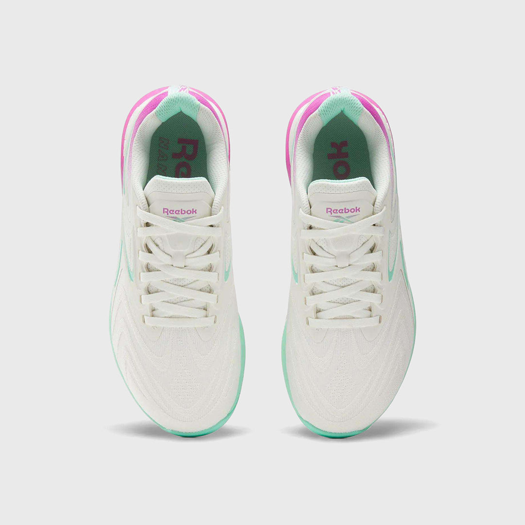 REEBOK - NANO X5 EDGE - WOMEN'S - CHALK/VIRTUAL PINK/ATOMIC AQUA