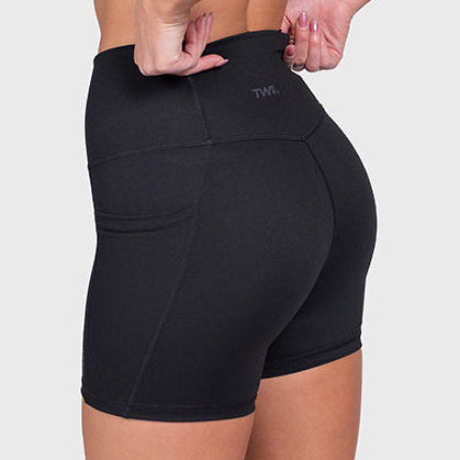 TWL - WOMEN'S REFINE SHORTS - 4.5" - BLACKOUT