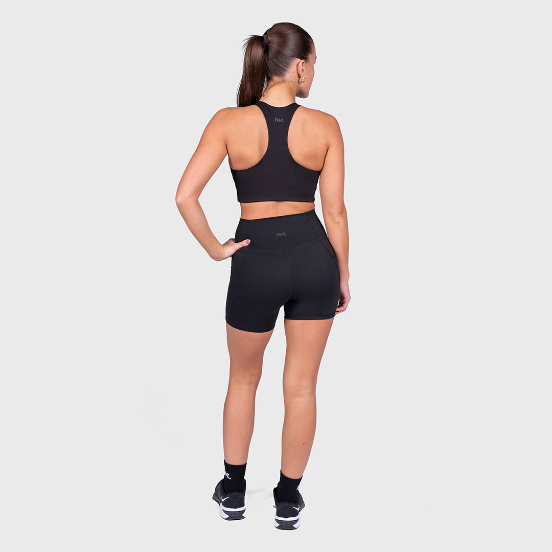 TWL - WOMEN'S REFINE SHORTS - 4.5" - BLACKOUT