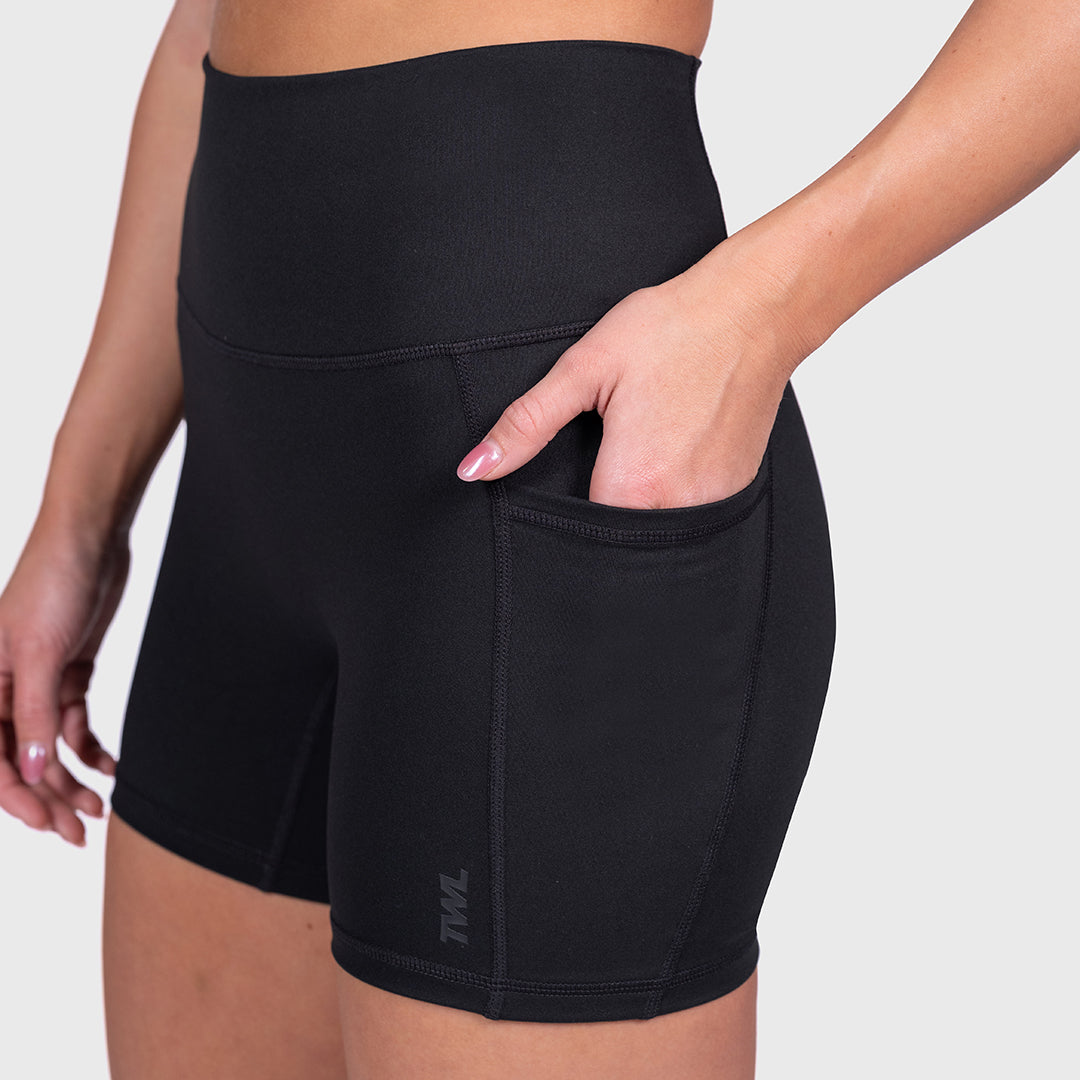 TWL - WOMEN'S REFINE SHORTS - 4.5" - BLACKOUT