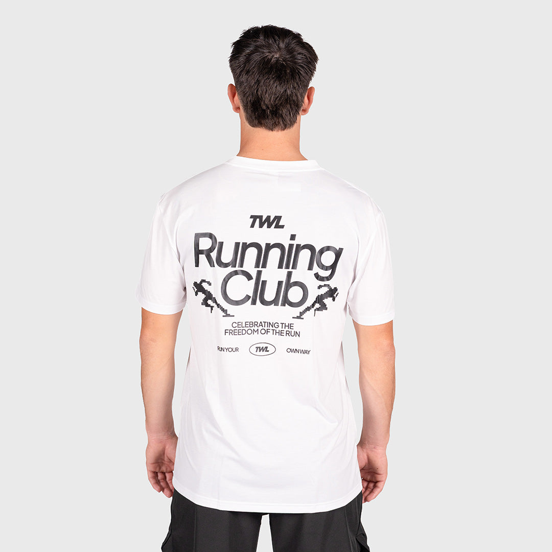 TWL - OVERSIZED T-SHIRT - RUNNING CLUB - WHITE