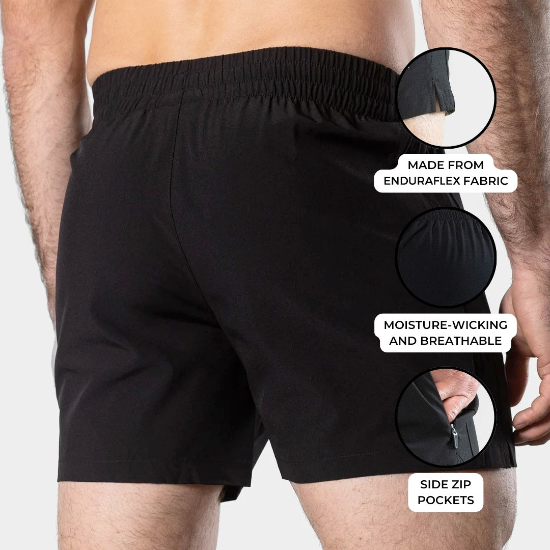 TWL - MEN'S REP SHORTS - 5" - BLACK/BLACK