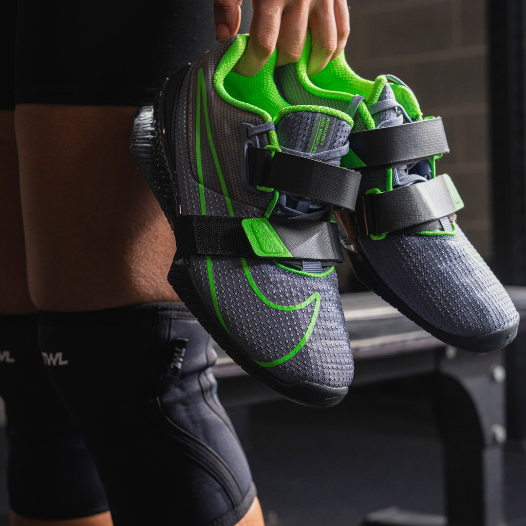 Nike - Romaleos 4 Weightlifting Shoes - ASHEN SLATE/GREEN STRIKE-ANTHRACITE