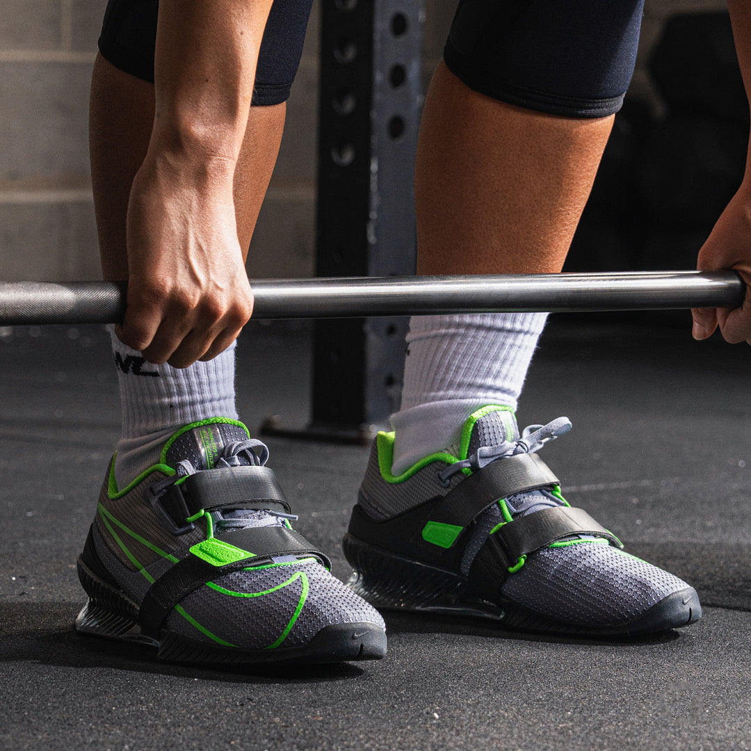 Nike Romaleos Weightlifting Shoes ASHEN SLATE/GREEN STRIKE