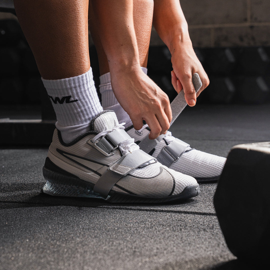 Nike Romaleos Weightlifting Shoes SE WHITE/METALLIC SILVER