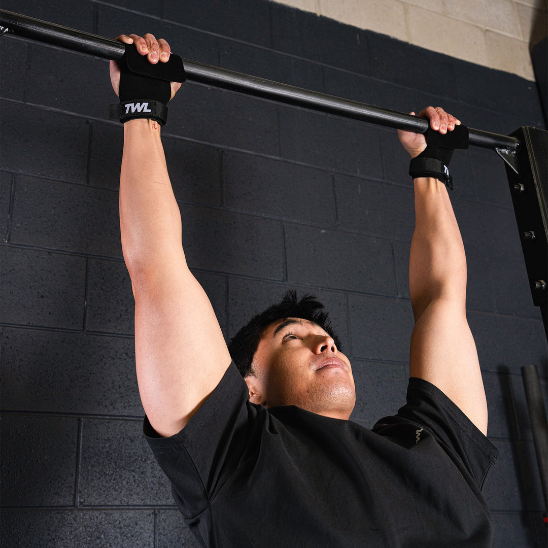 TWL - LEATHER EVERYDAY GRIPS - FINGERLESS - BLACK