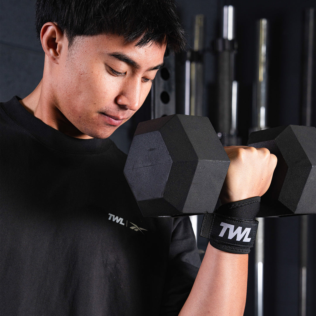 TWL - PADDED WRIST SUPPORT - BLACK - PAIR