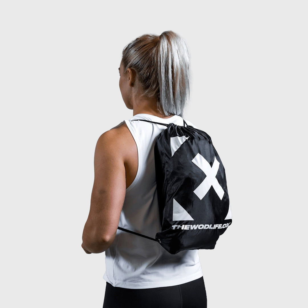 TWL - LEGACY DRAWSTRING BAG - BLACK/WHITE