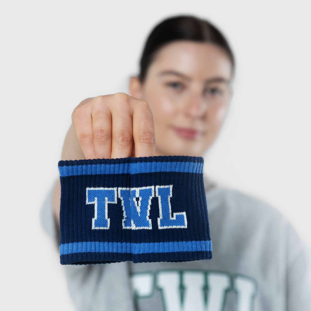TWL - KNITTED WRISTBANDS - 2-PACK -VARSITY/NAVY