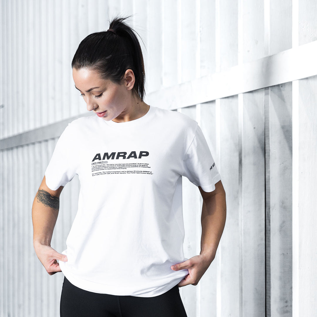 TWL - DEFINITIONS AMRAP T-SHIRT - WHITE/BLACK