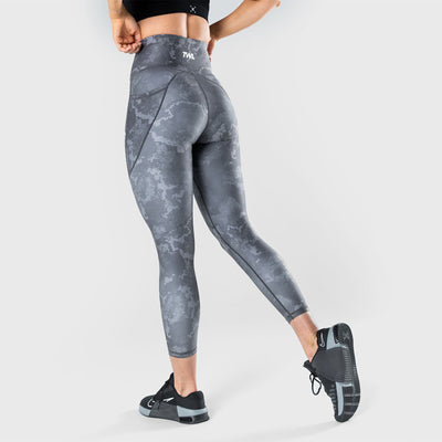 TWL - WOMEN'S ENERGY HIGH WAISTED 7/8 TIGHTS - SHADOW ONYX