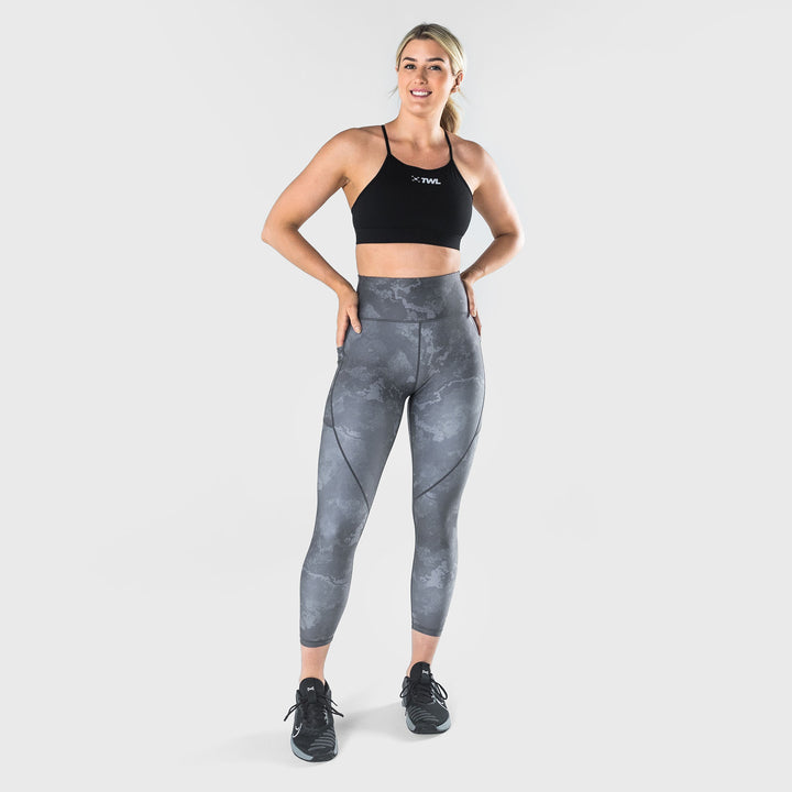 Twl Store TWL - WOMEN'S ENERGY HIGH WAISTED 7/8 TIGHTS - SHADOW ONYX