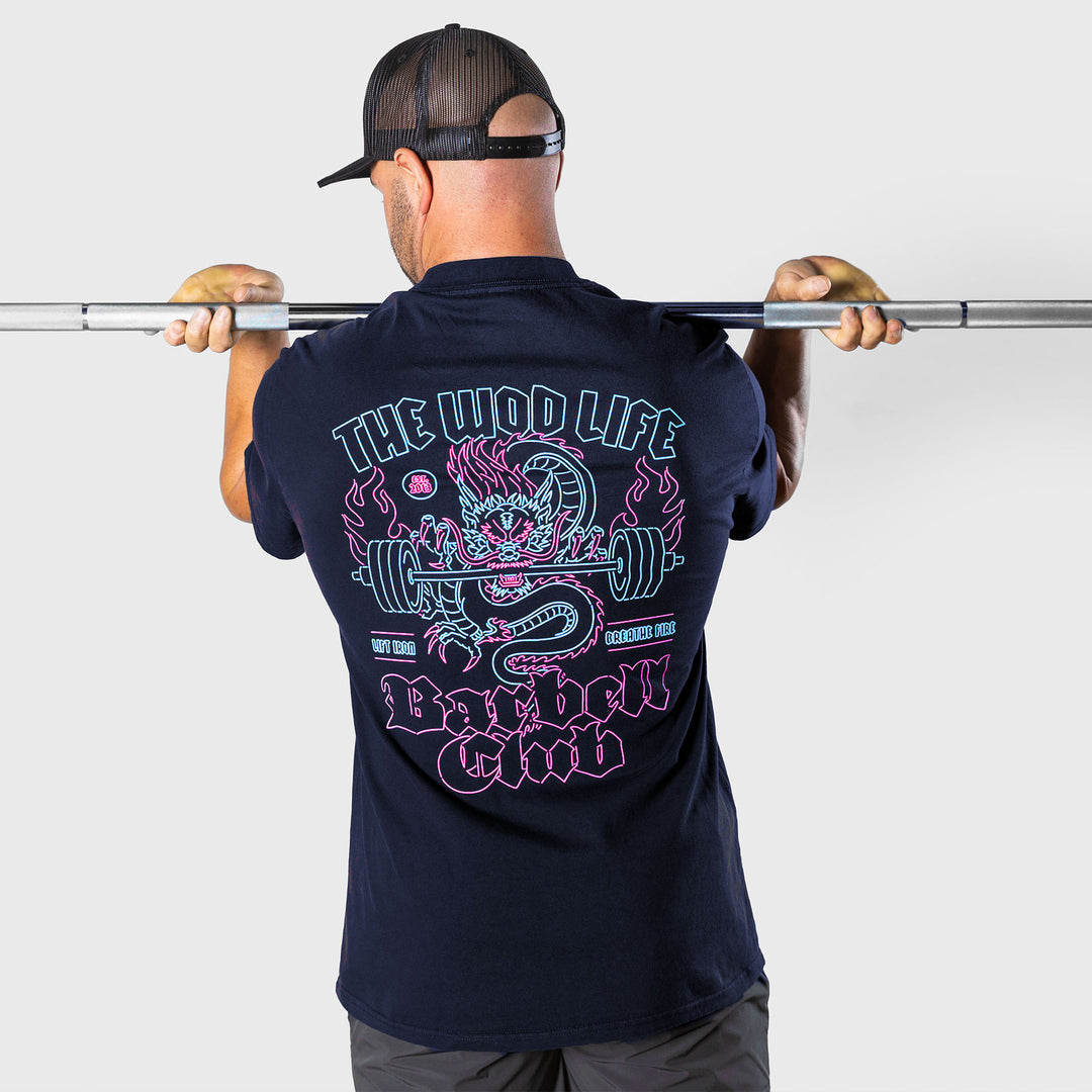 TWL - LIFESTYLE OVERSIZED T-SHIRT - BARBELL CLUB - SAPHIRA - MIDNIGHT NAVY