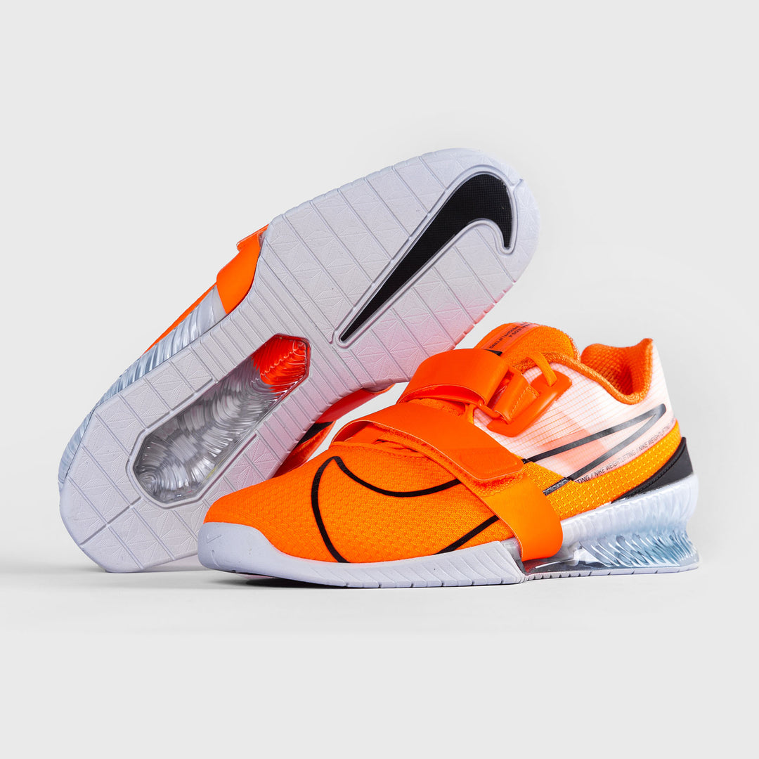 Nike Romaleos Weightlifting Shoes TOTAL ORANGE/BLACK-WHITE – TWL