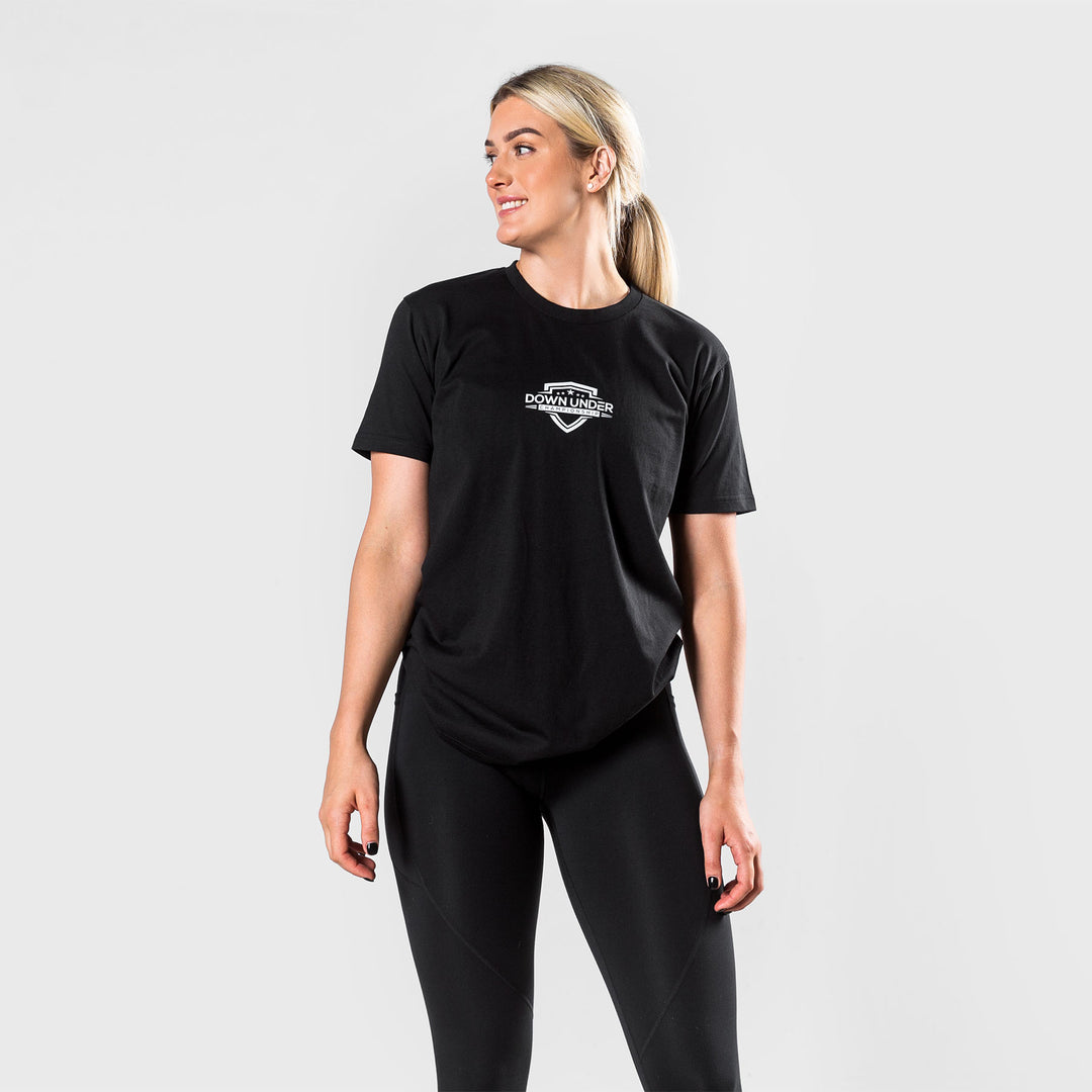 TWL - OVERSIZED T-SHIRT - DOWN UNDER CHAMPIONSHIP (DUC) - BLACK/WHITE