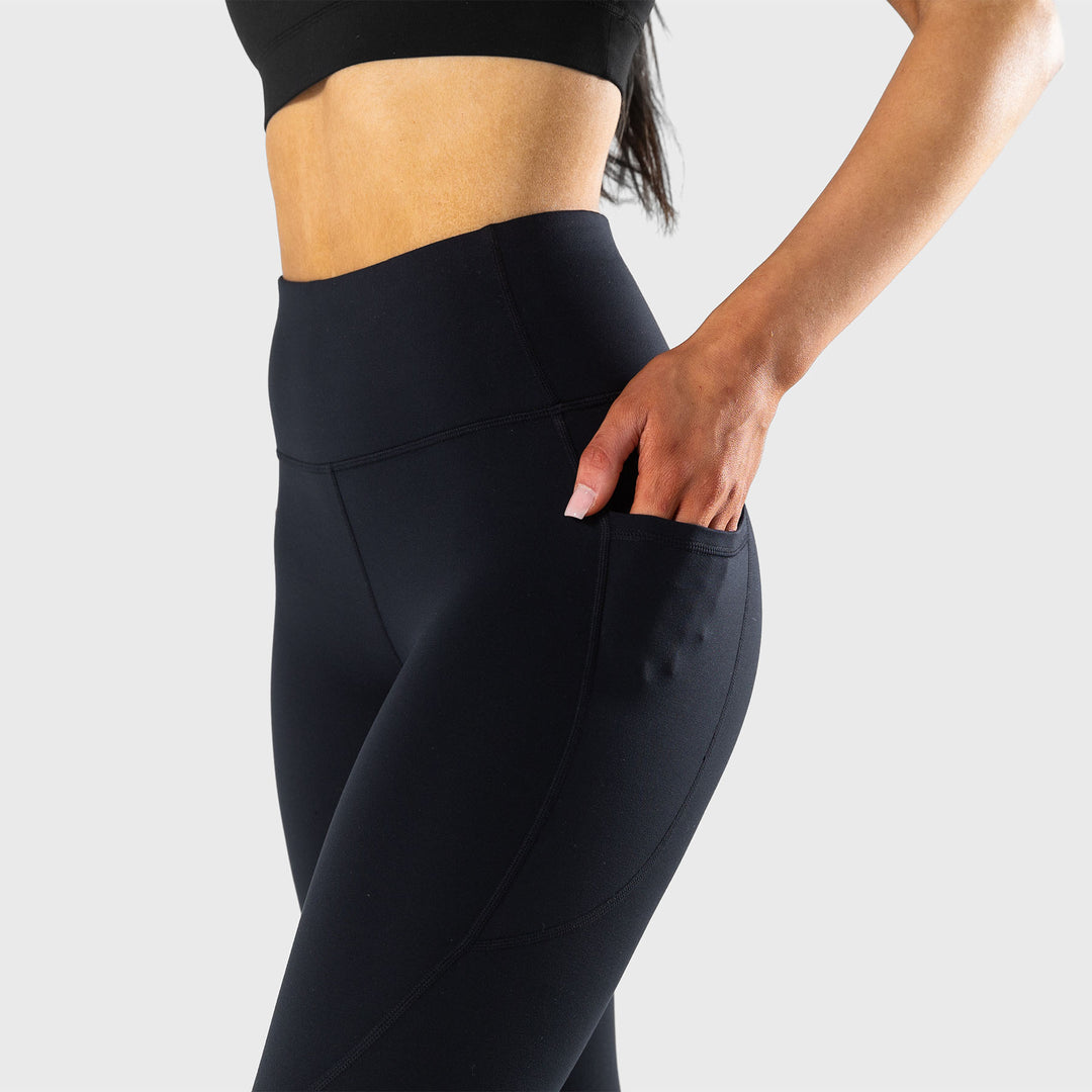 TWL - WOMEN'S ENERGY HIGH WAISTED 7/8TH TIGHTS - ATHLETE - BLACK/WHITE