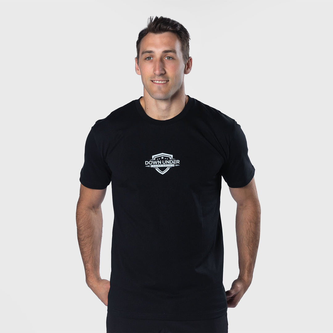 TWL - OVERSIZED T-SHIRT - DOWN UNDER CHAMPIONSHIP (DUC) - BLACK/WHITE