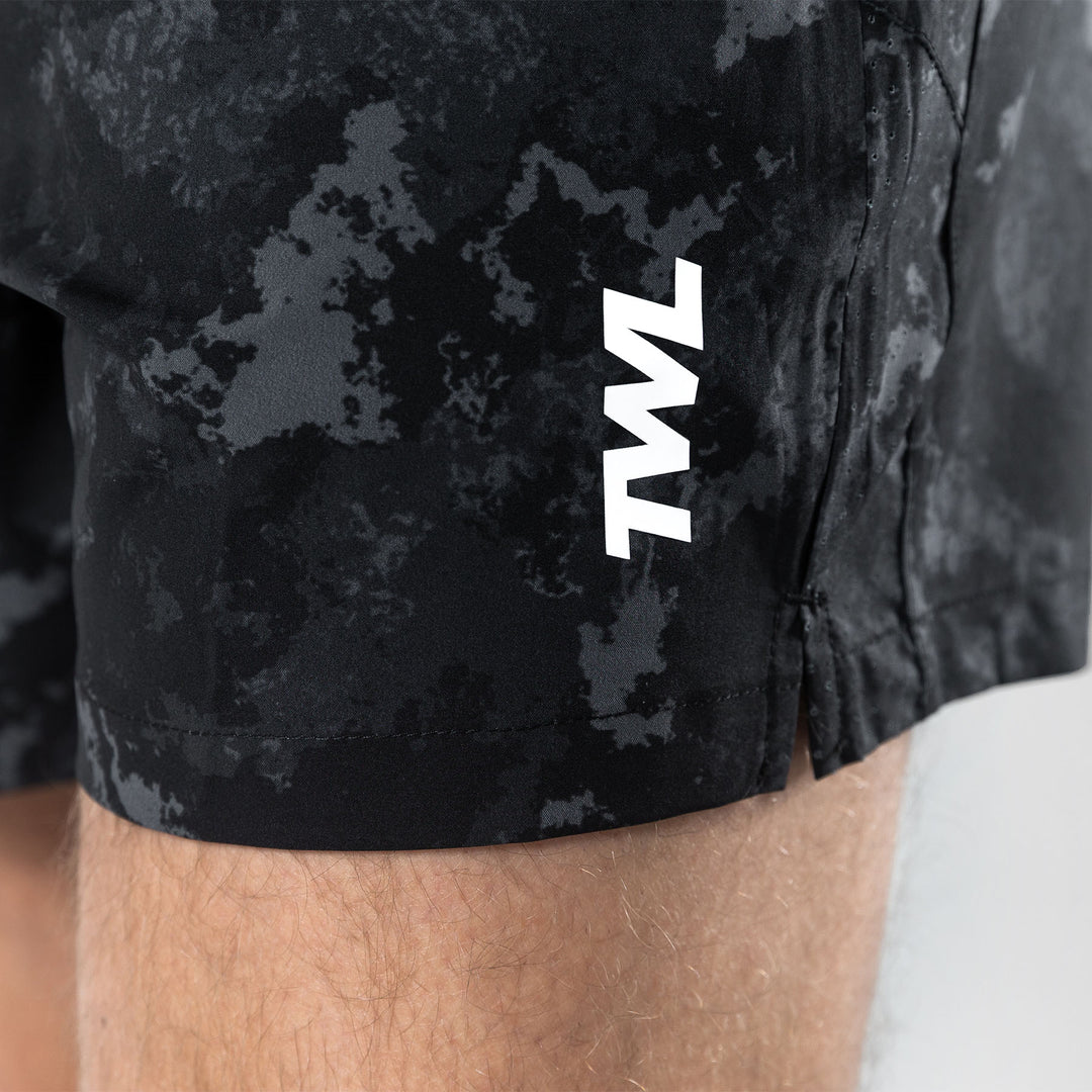 TWL - MEN'S REP SHORTS 5" - BLACK CAMO