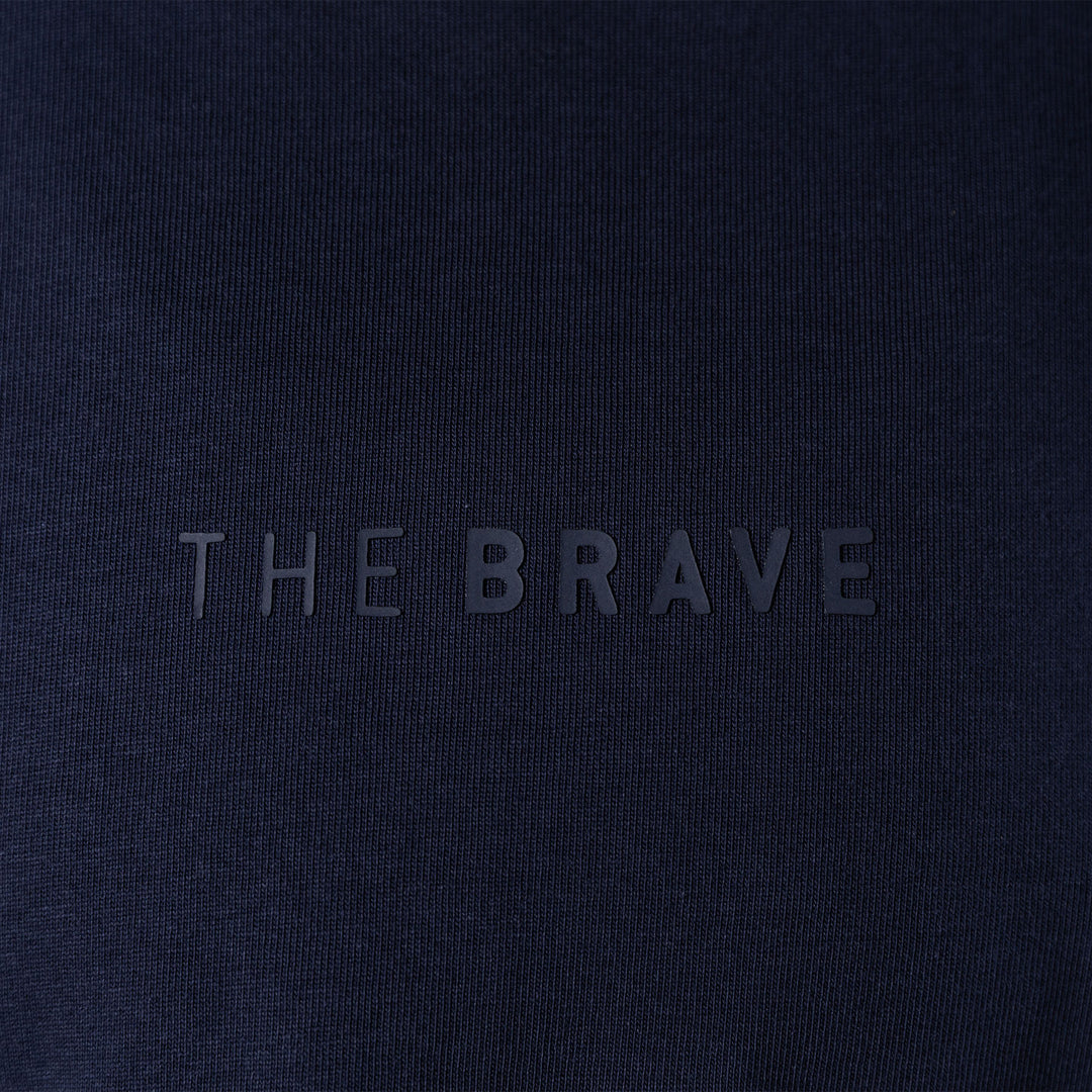THE BRAVE - WOMEN'S LIFESTYLE OVERSIZED CROPPED T-SHIRT - DARK NAVY
