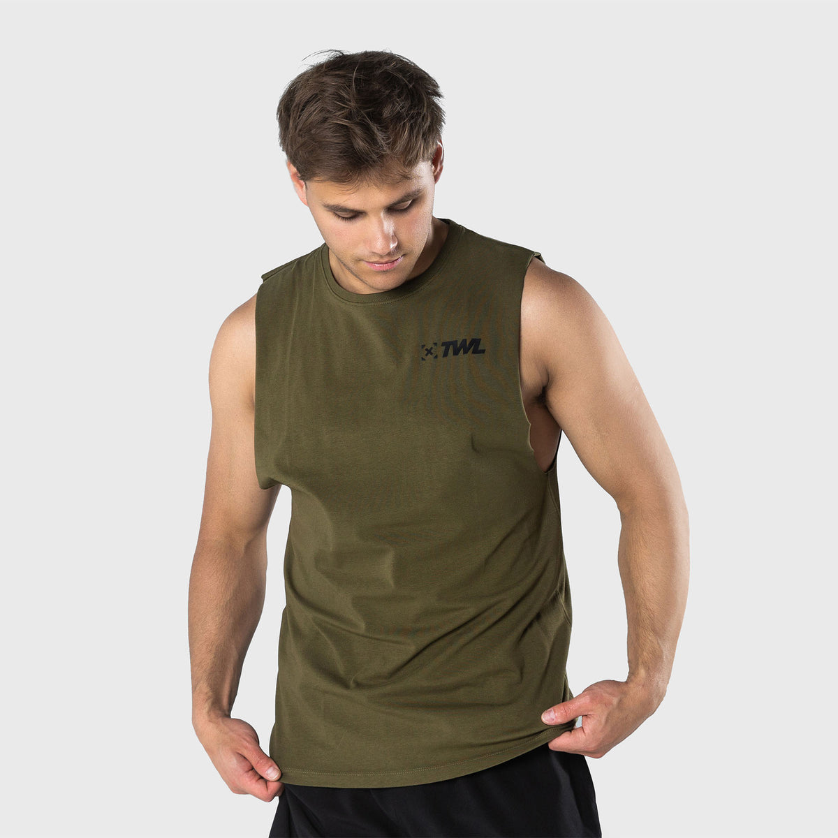 TWL - MEN'S EVERYDAY CLASSIC MUSCLE TANK SL - UNIFORM GREEN/BLACK