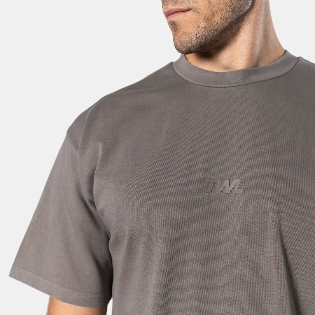 Twl Store TWL - LIFESTYLE OVERSIZED T-SHIRT - EMBLEM - WASHED GREY
