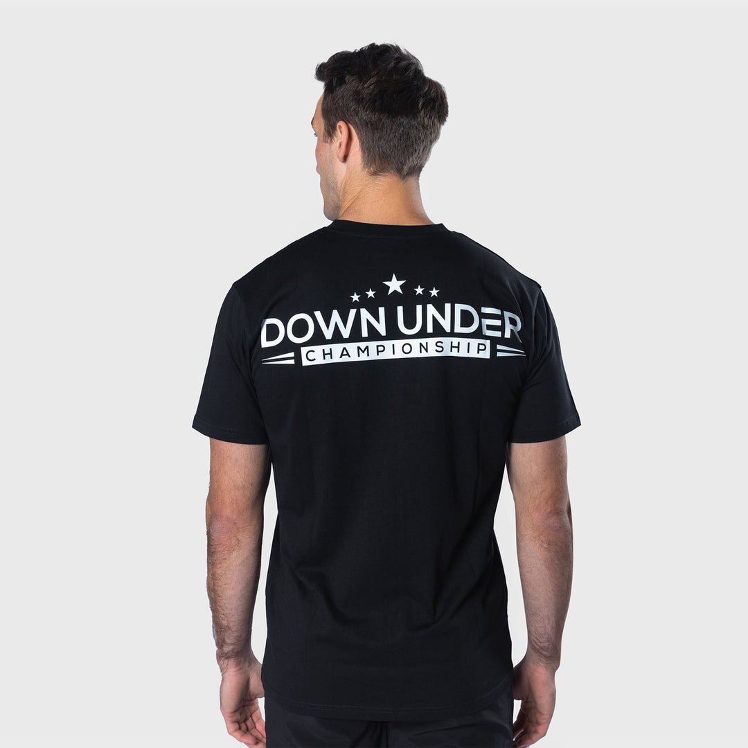 TWL - OVERSIZED T-SHIRT - DOWN UNDER CHAMPIONSHIP (DUC) - BLACK/WHITE