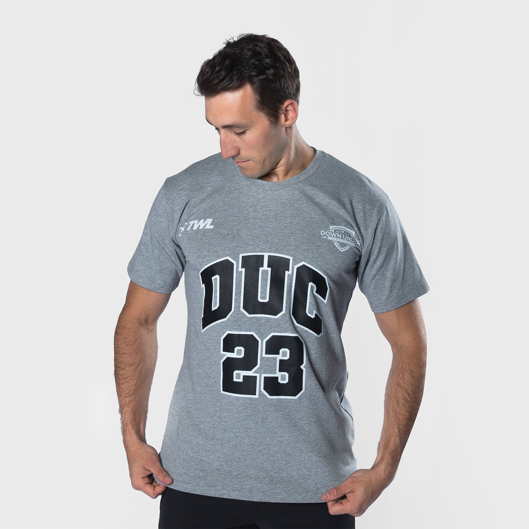 TWL - OVERSIZED T-SHIRT - DUC23 - CHARCOAL MARL/BLACK