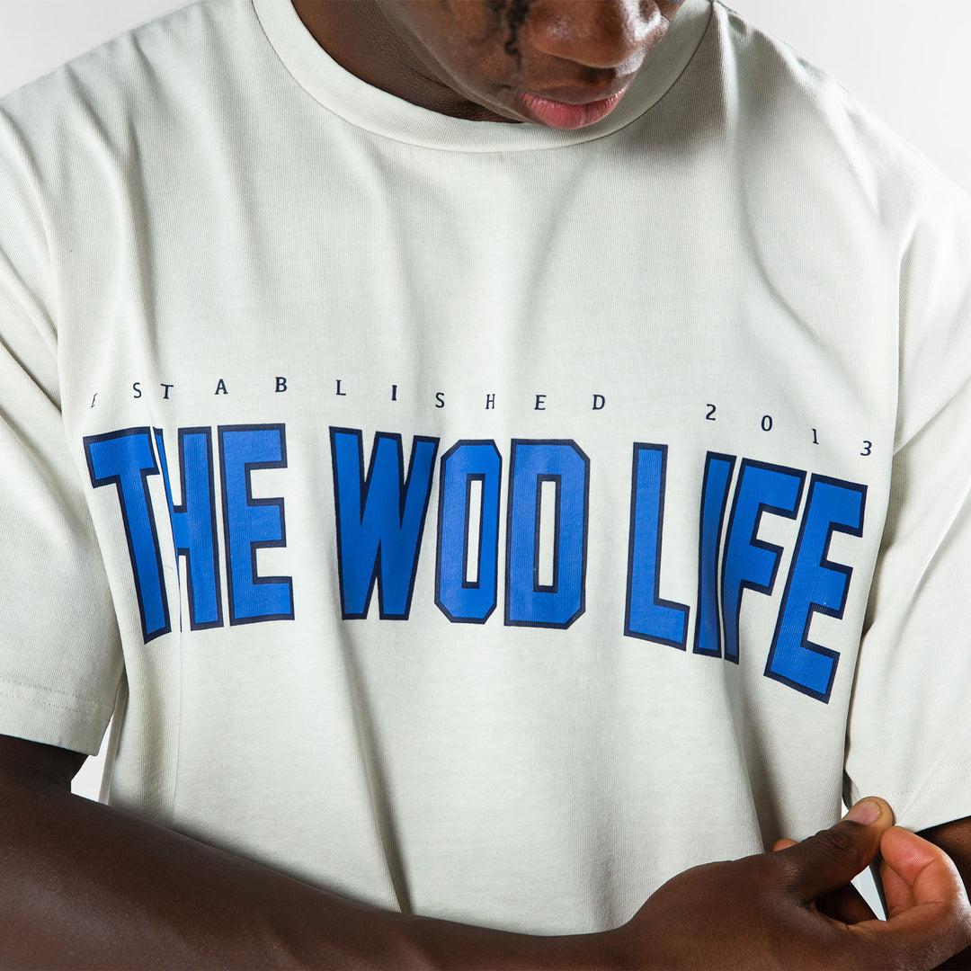 TWL - LIFESTYLE OVERSIZED T-SHIRT - VARSITY - WASHED CEMENT