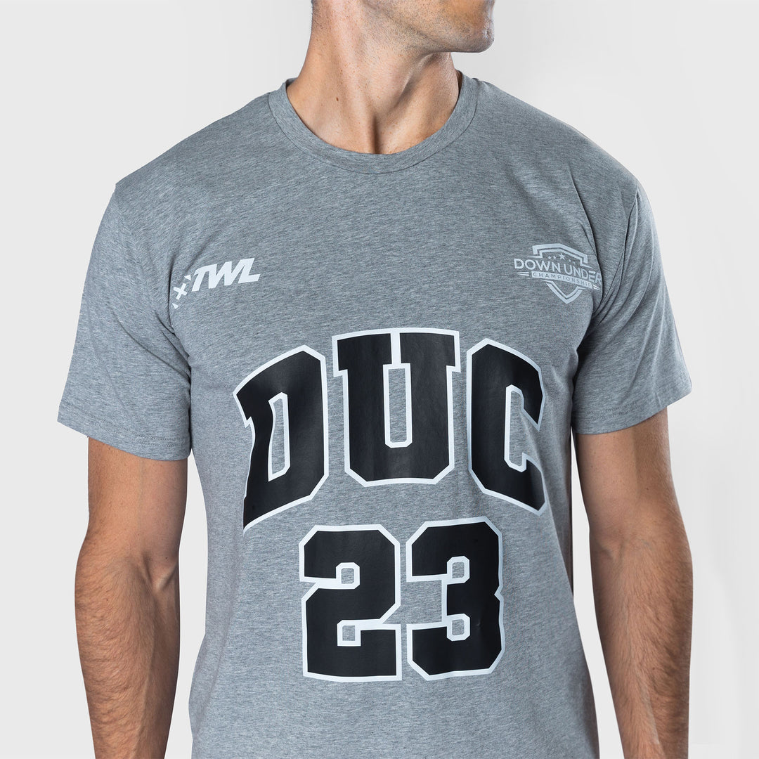 TWL - OVERSIZED T-SHIRT - DUC23 - CHARCOAL MARL/BLACK