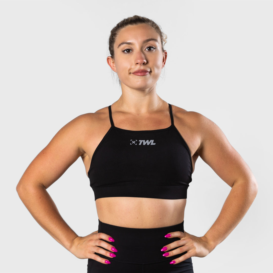 TWL - WOMEN'S FLEET BRA - BLACK