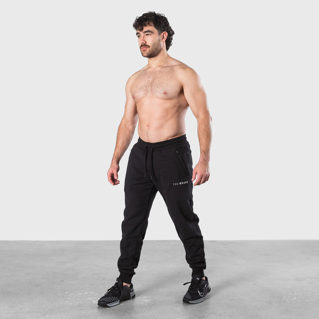 THE BRAVE - MEN'S SIGNATURE JOGGING PANTS 2.0 - BLACK